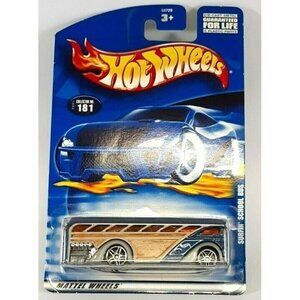 DIE CAST Hot Wheels 2000 SURFIN SCHOOL BUS 1/64 Collector No 181 NISP